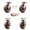 Service Caster 8 Inch High Temp Phenolic Caster Set with Roller Bearing 2 Swivel Lock 2 Rigid SCC-35S820-PHRHT-BSL-2-R-2 - alternate 7